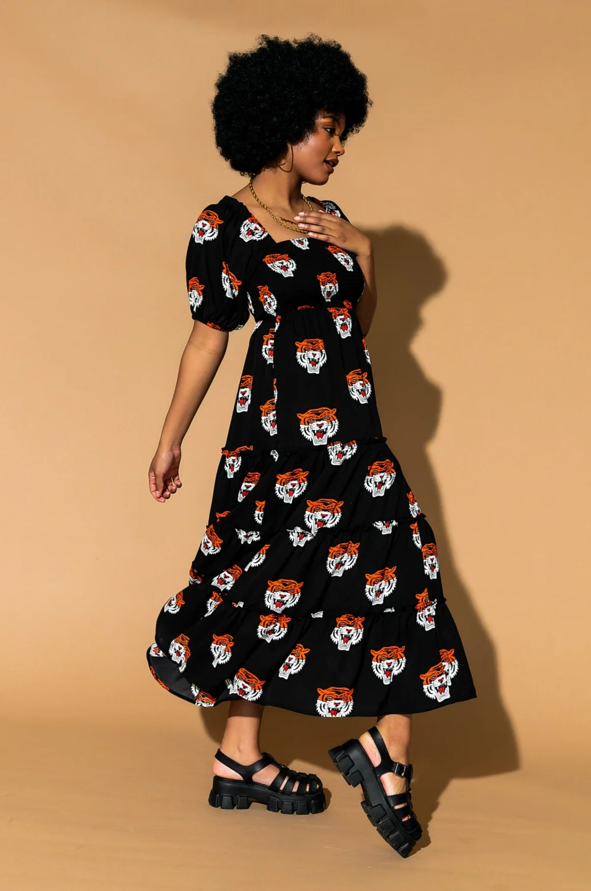 Feeling Fierce Smocked Dress - Image 3
