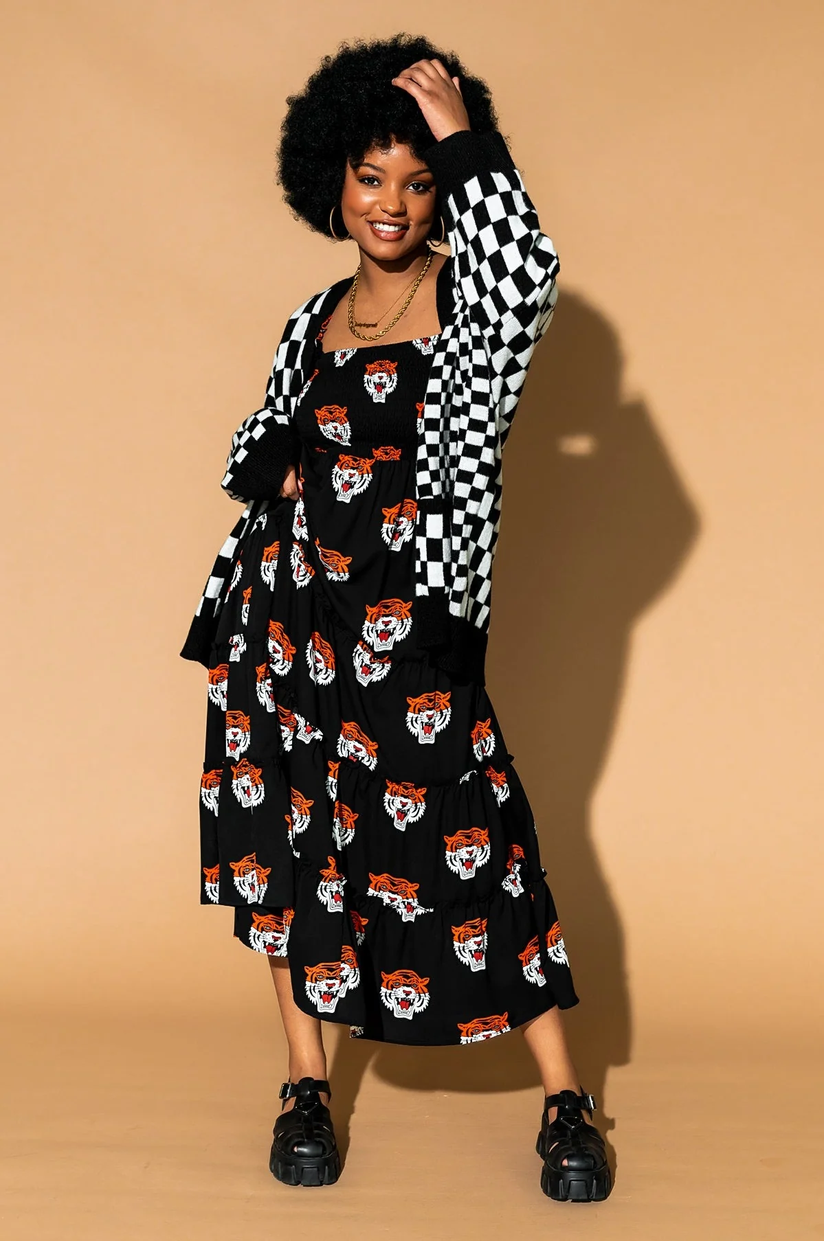 Feeling Fierce Smocked Dress - Image 9