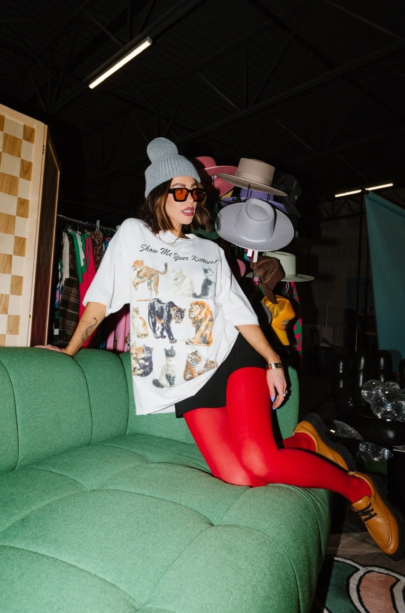 Kitties on Kitties Oversized Tee - Image 3