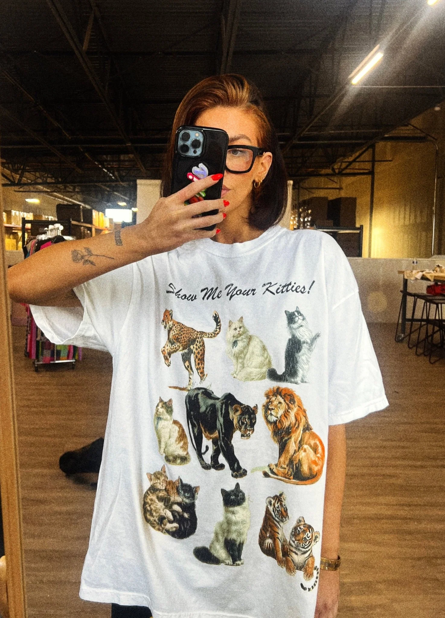 Kitties on Kitties Oversized Tee - Image 5