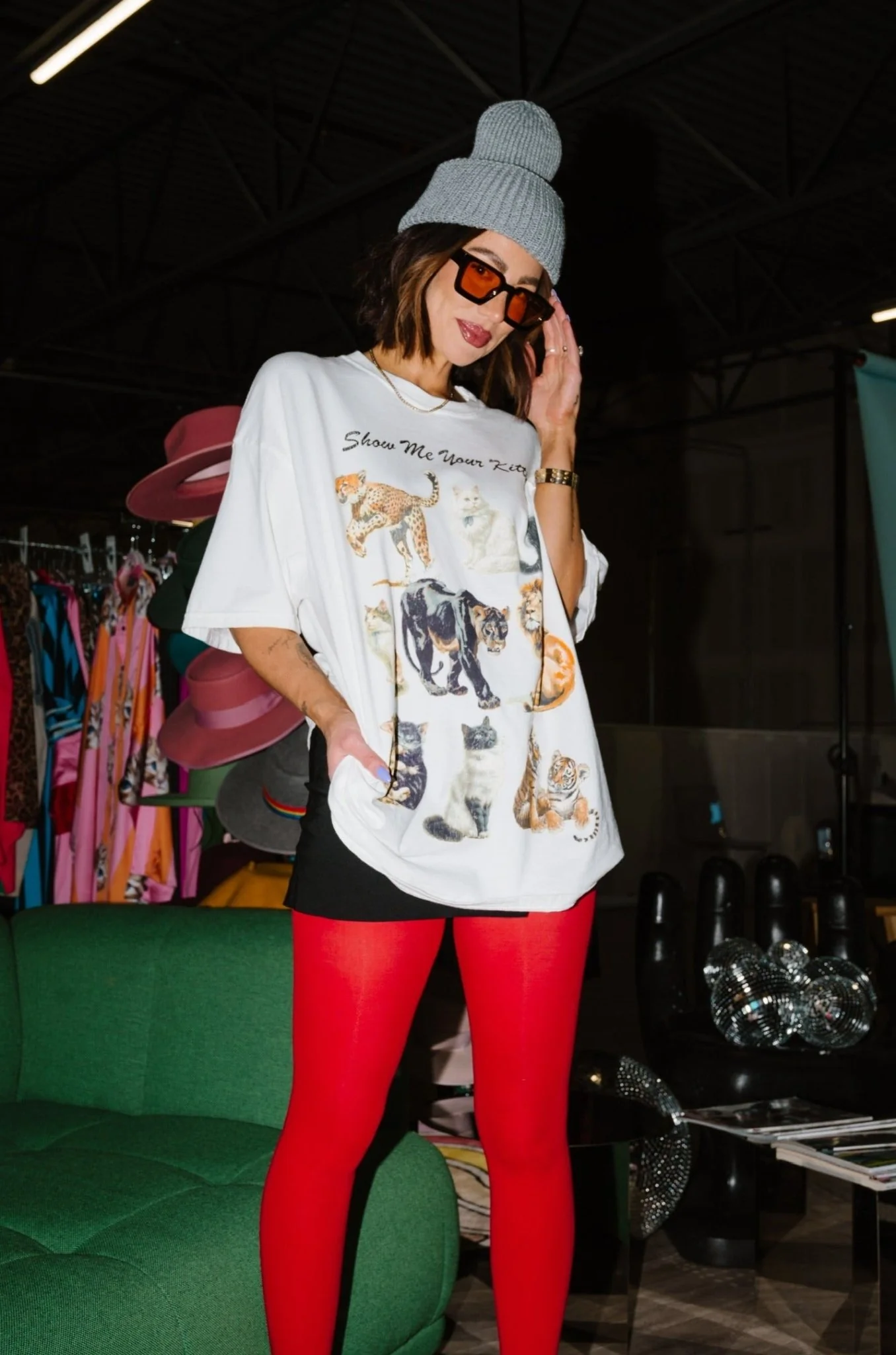 Kitties on Kitties Oversized Tee - Image 8