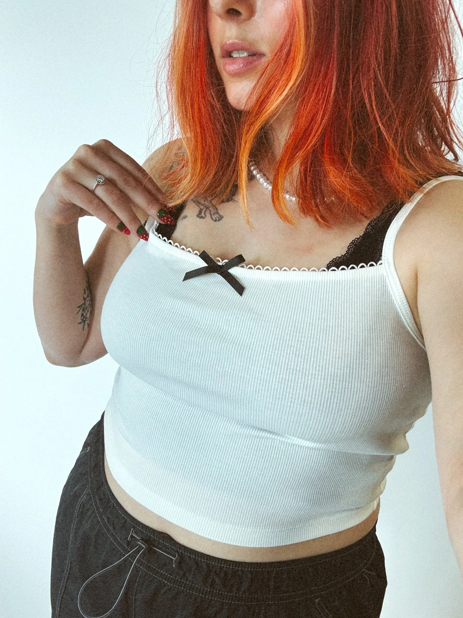 LOML Bow Tank in White - Image 4