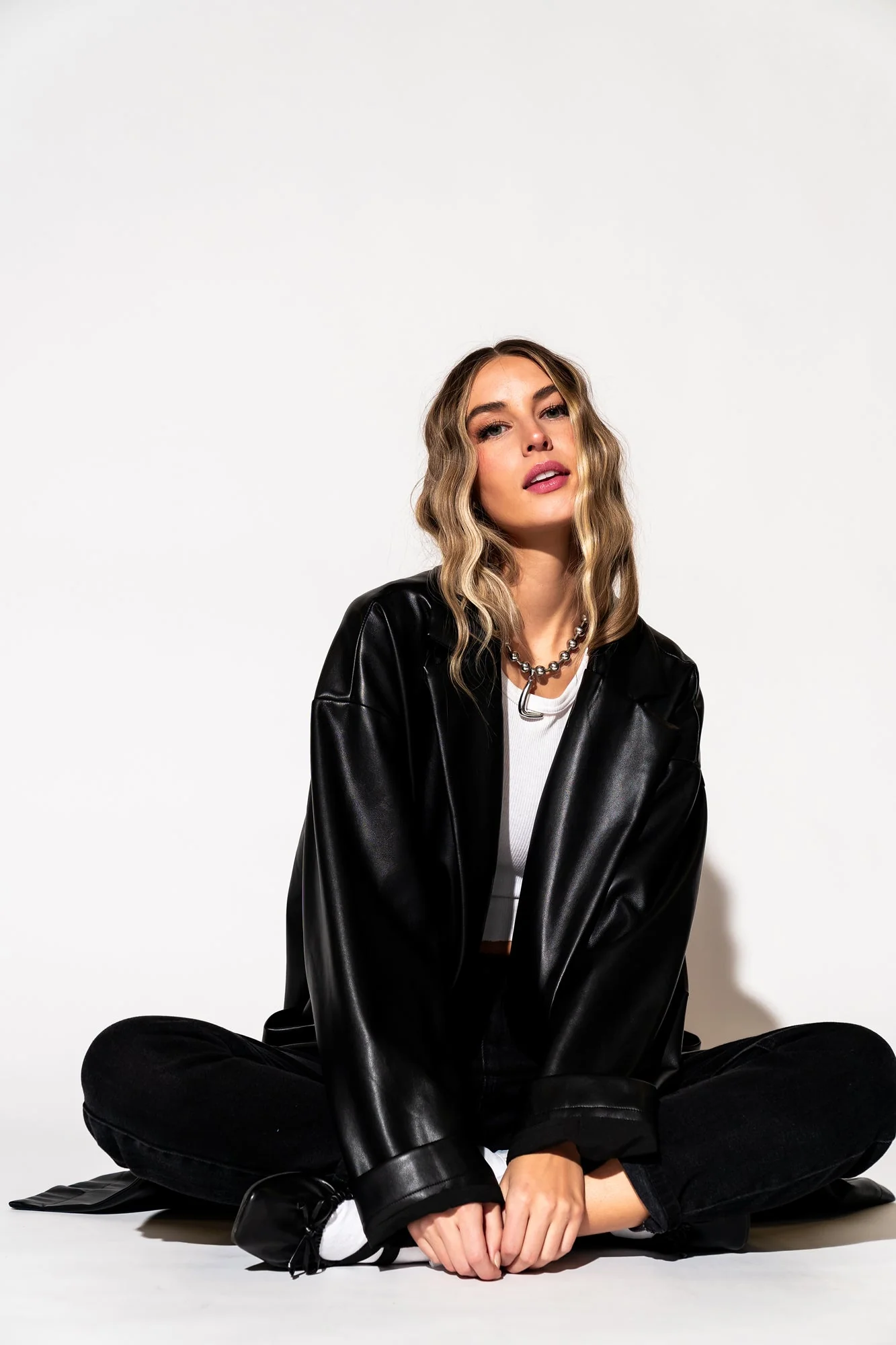 Scorpio Coat in Buttery Soft Vegan Leather - Image 10