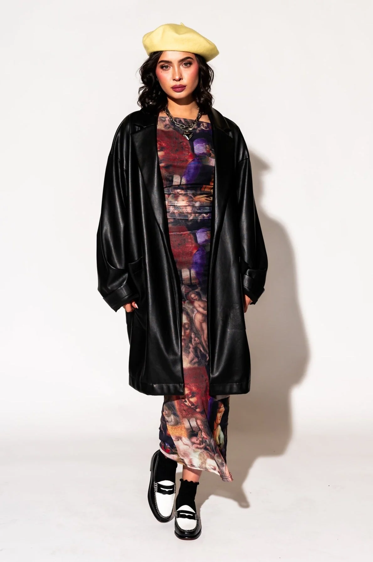 Scorpio Coat in Buttery Soft Vegan Leather - Image 12