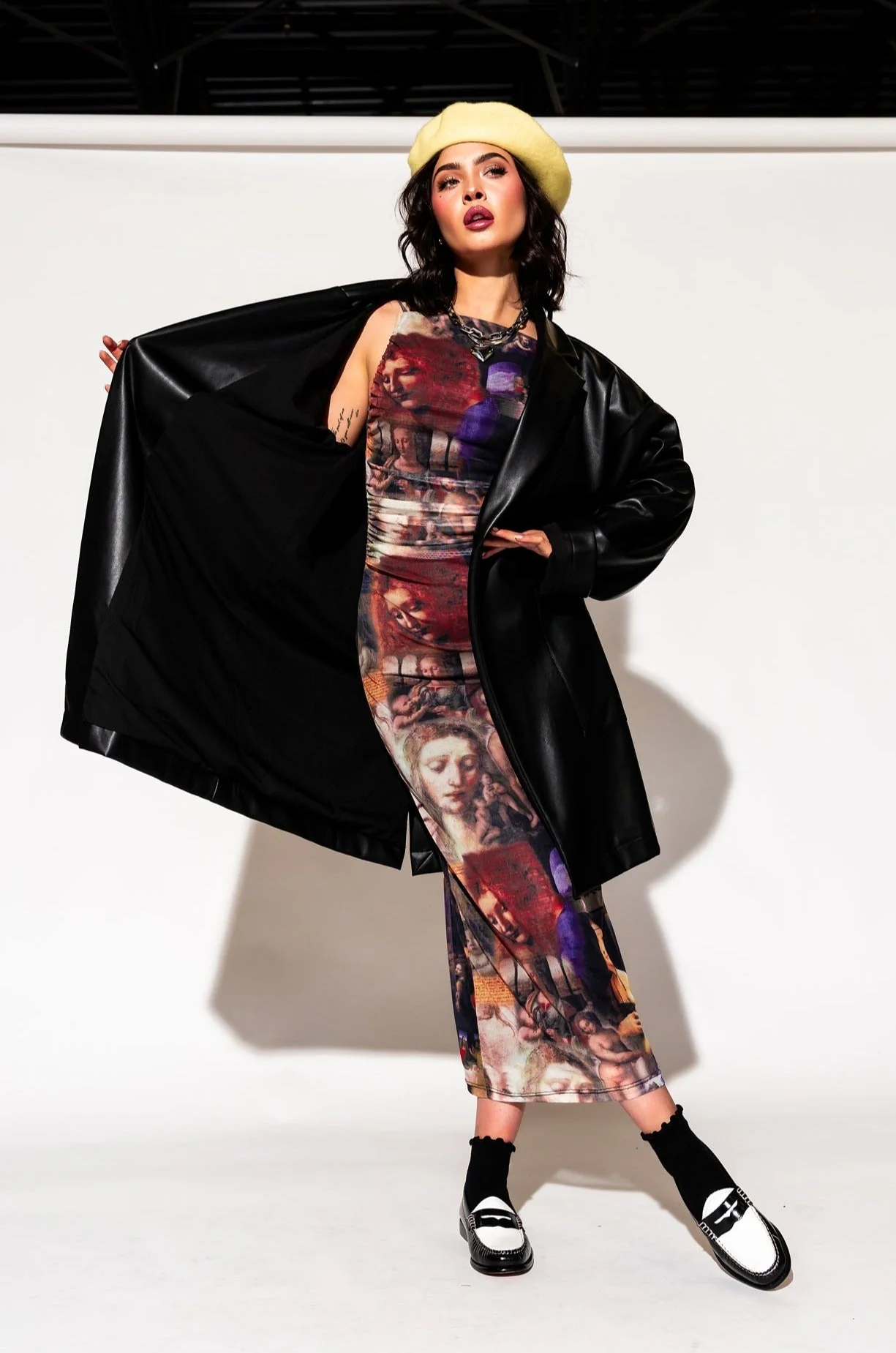 Scorpio Coat in Buttery Soft Vegan Leather - Image 17