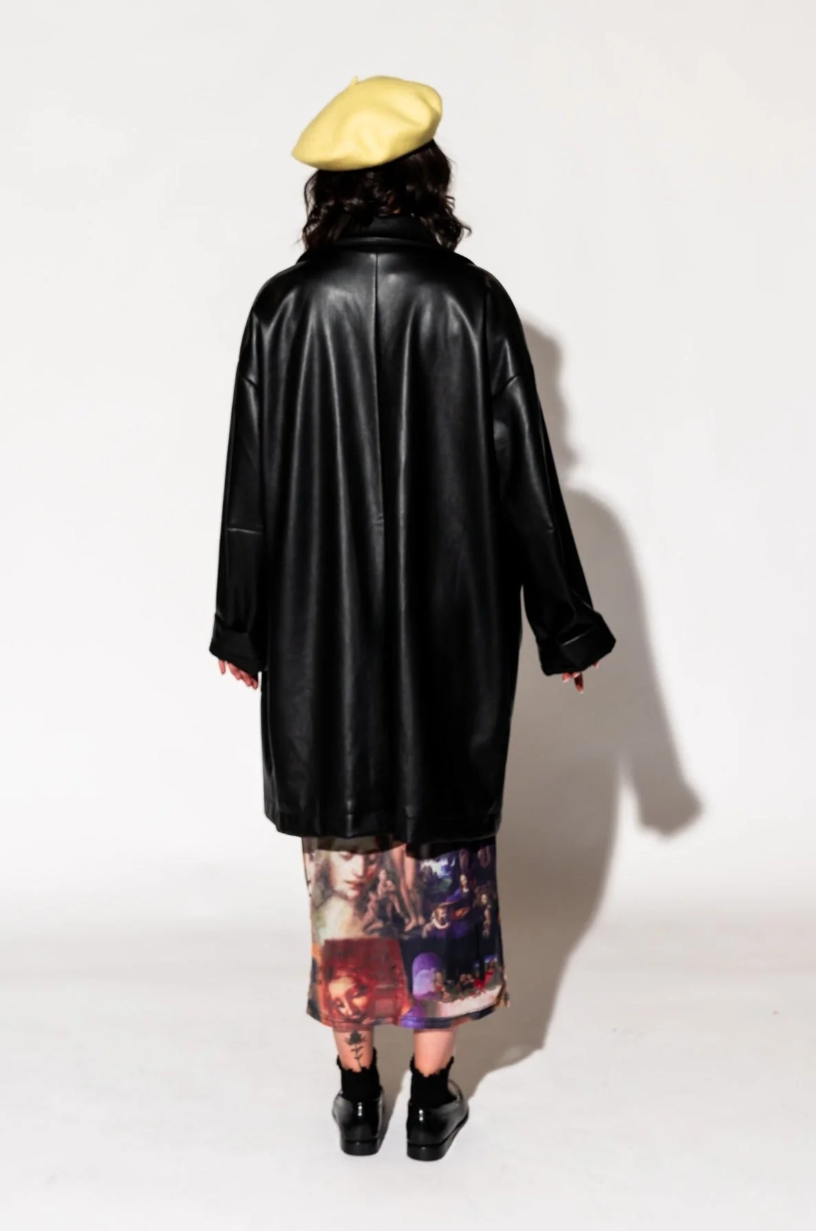 Scorpio Coat in Buttery Soft Vegan Leather - Image 5