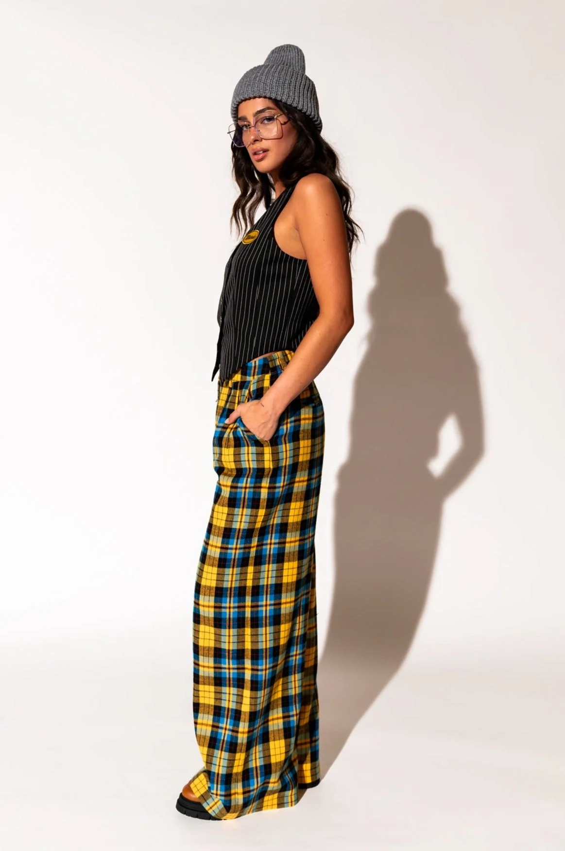 Weirdo Waistcoat Vest in Pinstripe - Image 6