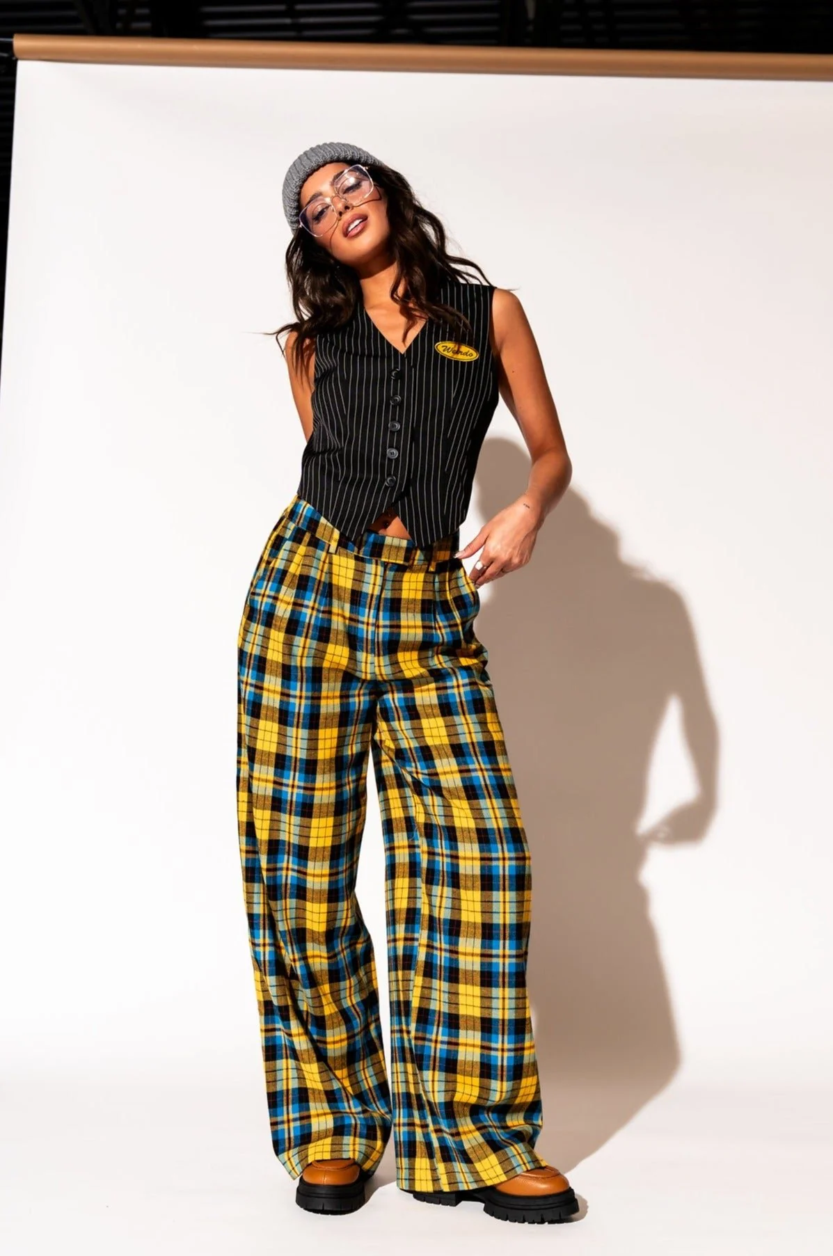 Weirdo Waistcoat Vest in Pinstripe - Image 9